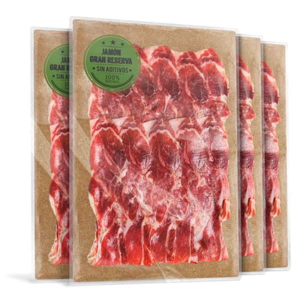 LONCHEADO DE JAMÓN 100% NATURAL RESERVA RIVAS + 3 AÑOS SALAMANCA 1/2 KG 5 SOBRES DE 100GRS