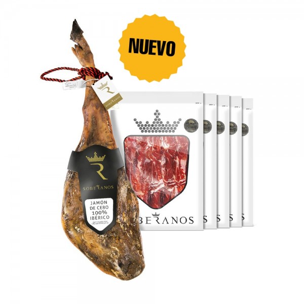 JAMÓN DE CEBO 100% IBÉRICO SOBERANOS (LONCHEADO)