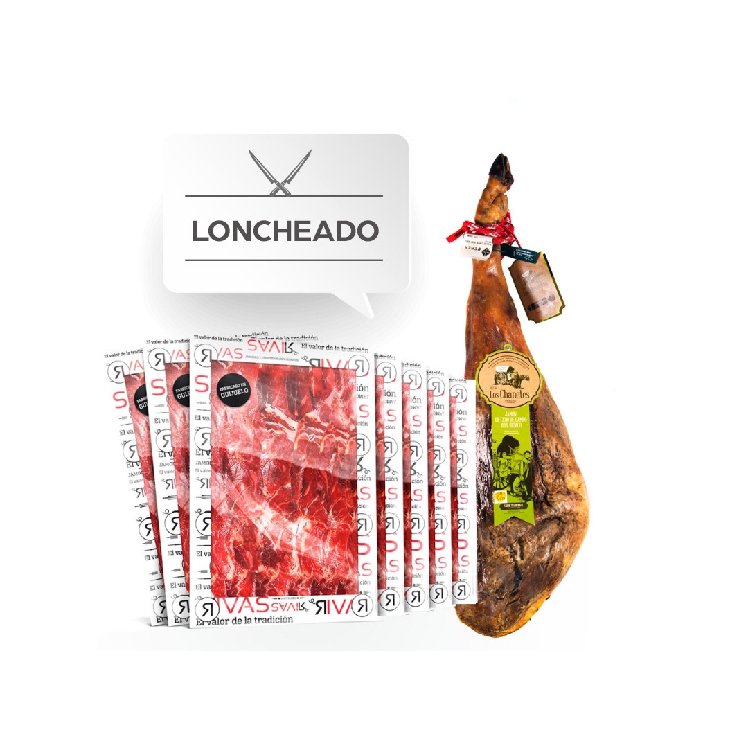 JAMÓN DE CEBO DE CAMPO 100% IBÉRICO +3 AÑOS DE CURACIÓN - (LONCHEADO)
