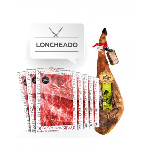 JAMÓN DE CEBO DE CAMPO 100% IBÉRICO +3 AÑOS DE CURACIÓN - (LONCHEADO)