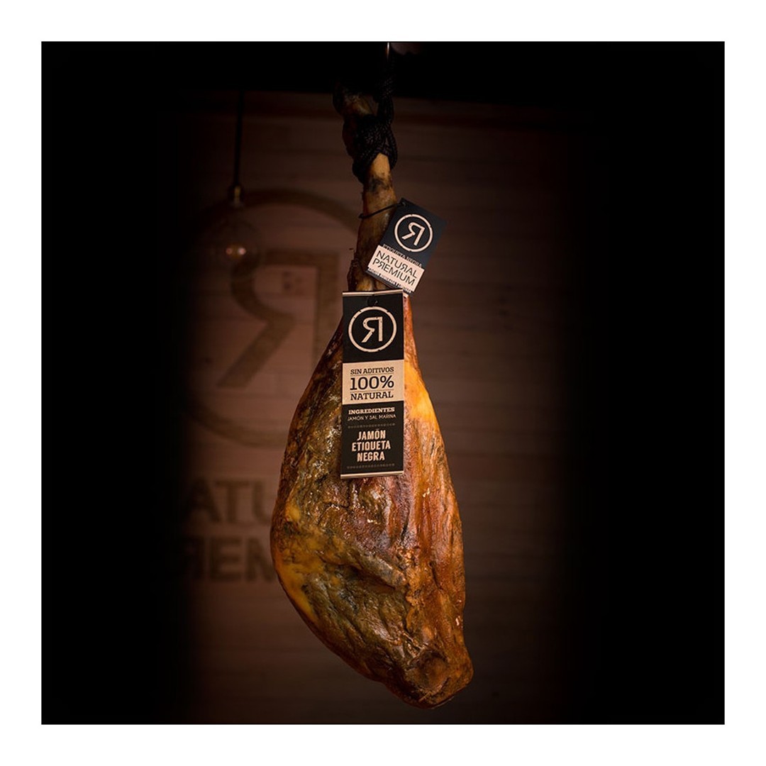JAMÓN RIVAS ETIQUETA NEGRA 100% NATURAL PREMIUM EDICION LIMITADA +48M