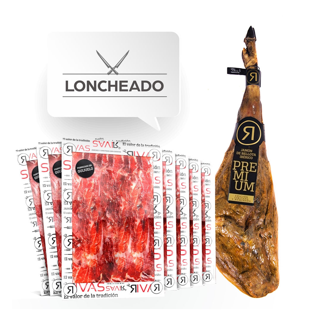 JAMÓN LONCHEADO DE BELLOTA IBÉRICO 100% RAZA IBÉRICA +5 AÑOS DE CURACIÓN