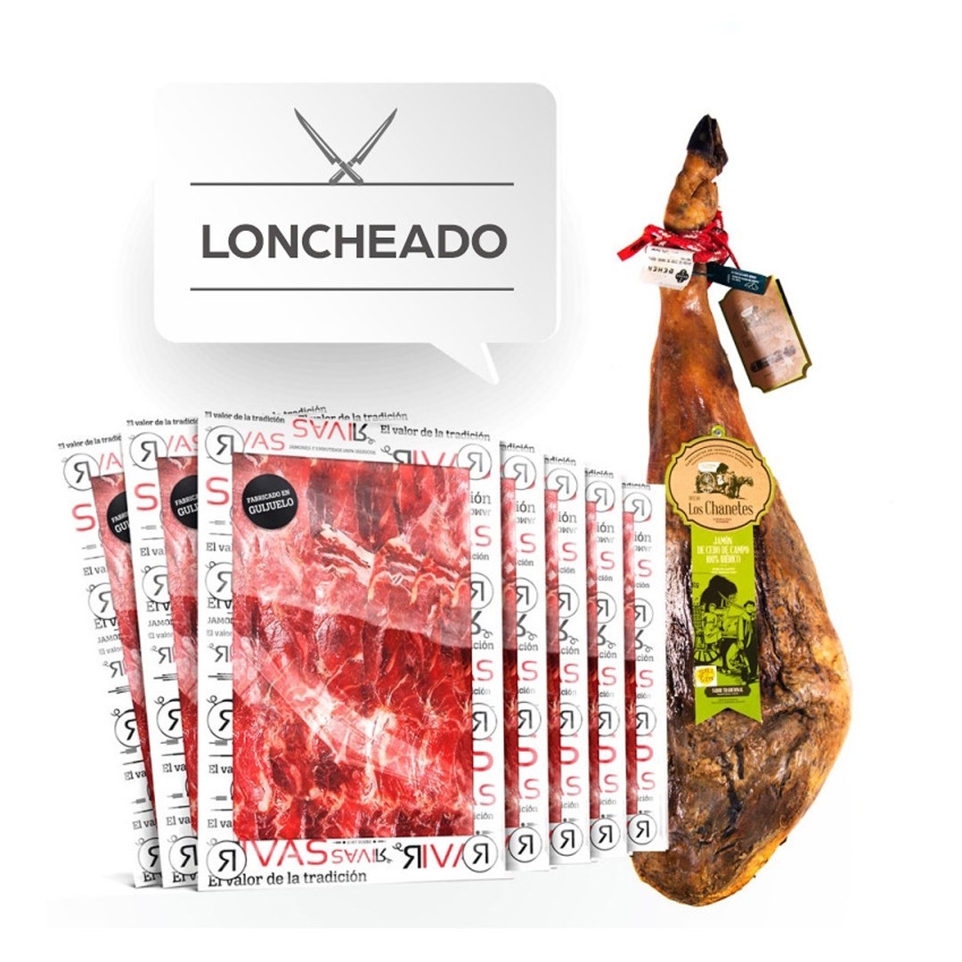 JAMÓN LONCHEADO DE CEBO DE CAMPO 100% IBÉRICO LOS CHANETES