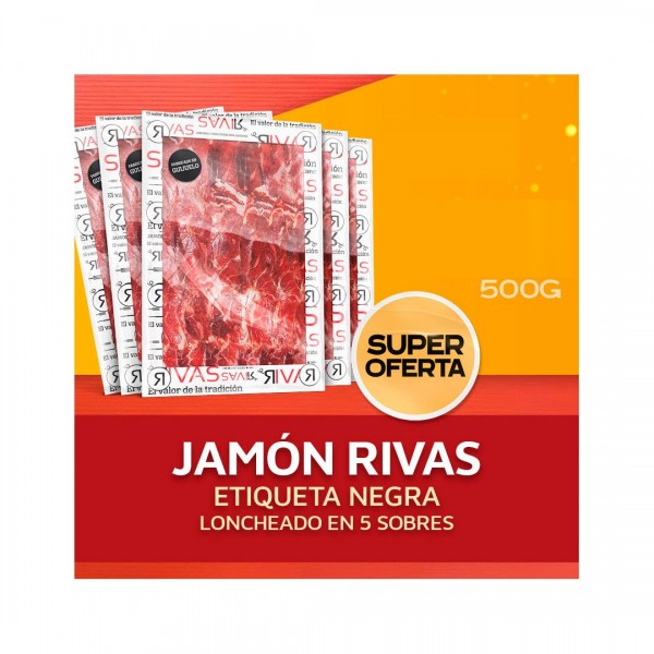 JAMÓN LONCHEADO RIVAS ETIQUETA NEGRA SALAMANCA