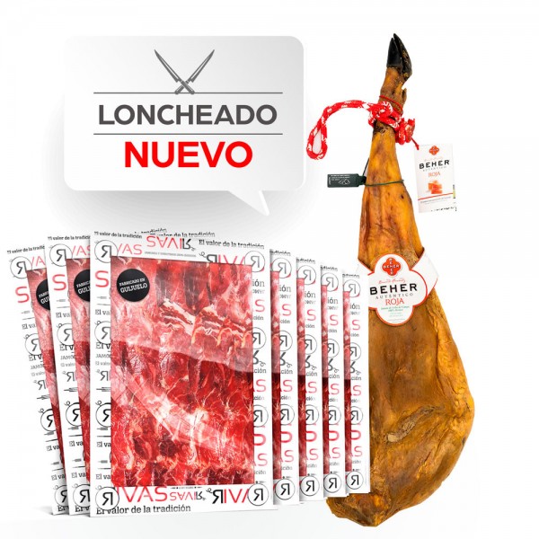JAMÓN BEHER ETIQUETA ROJA 100% IBÉRICO (LONCHEADO)