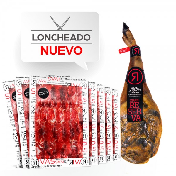 PALETA RIVAS DE BELLOTA IBÉRICA 50% RAZA IBÉRICA +3AÑOS DE CURACIÓN (LONCHEADO)