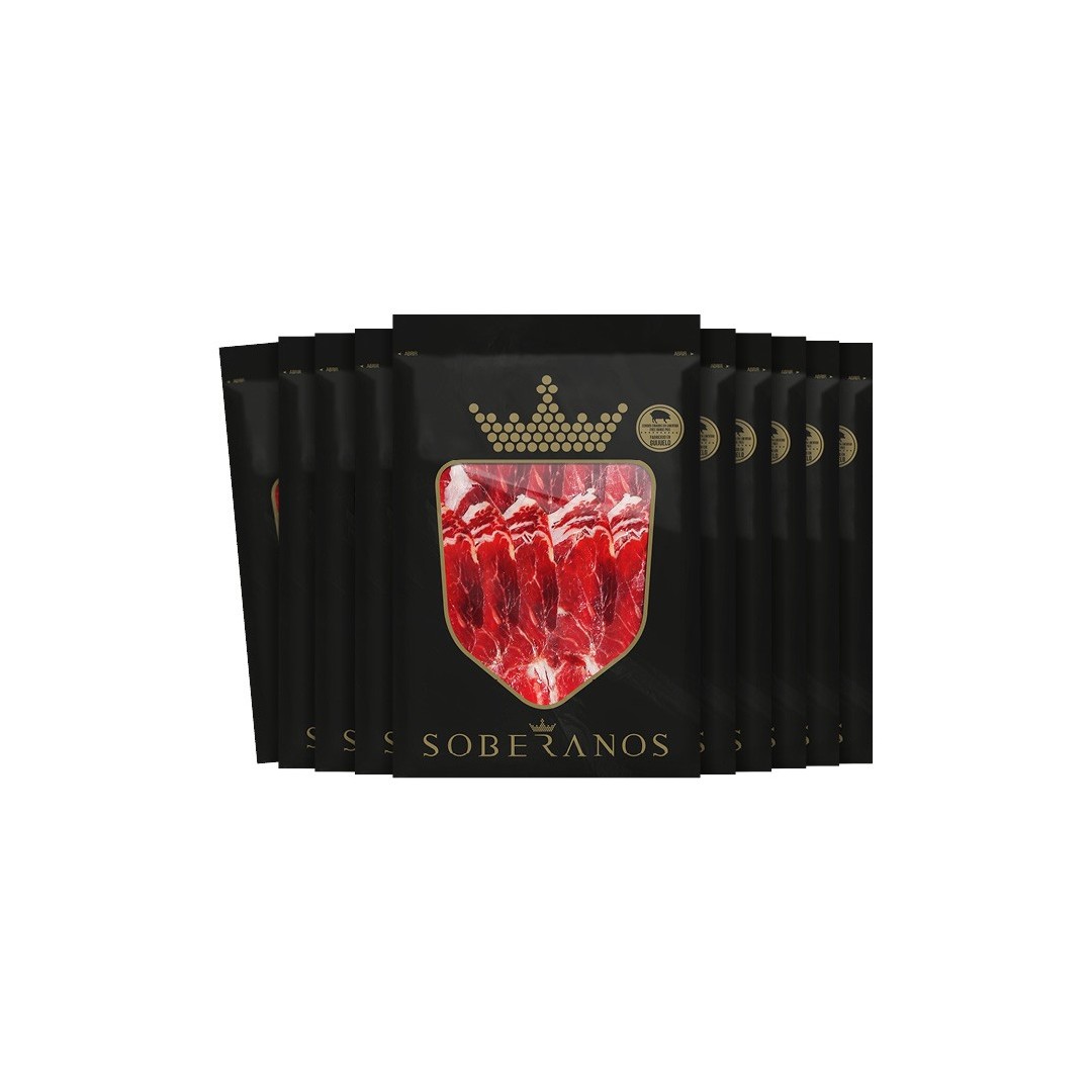 1 KG DE JAMÓN SOBERANOS DE BELLOTA 100% IBÉRICO LONCHEADO