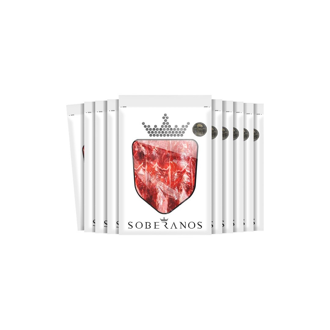 1 KG DE JAMÓN SOBERANOS DE CEBO 100% IBÉRICO LONCHEADO