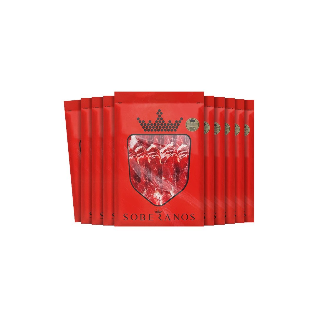 1 KG DE PALETA SOBERANOS DE BELLOTA 75% IBÉRICA LONCHEADA