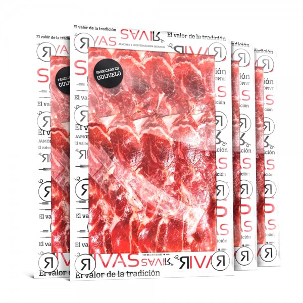 1/2 KG. JAMÓN BELLOTA IBÉRICO 100% NATURAL LONCHEADO EN 5 SOBRES
