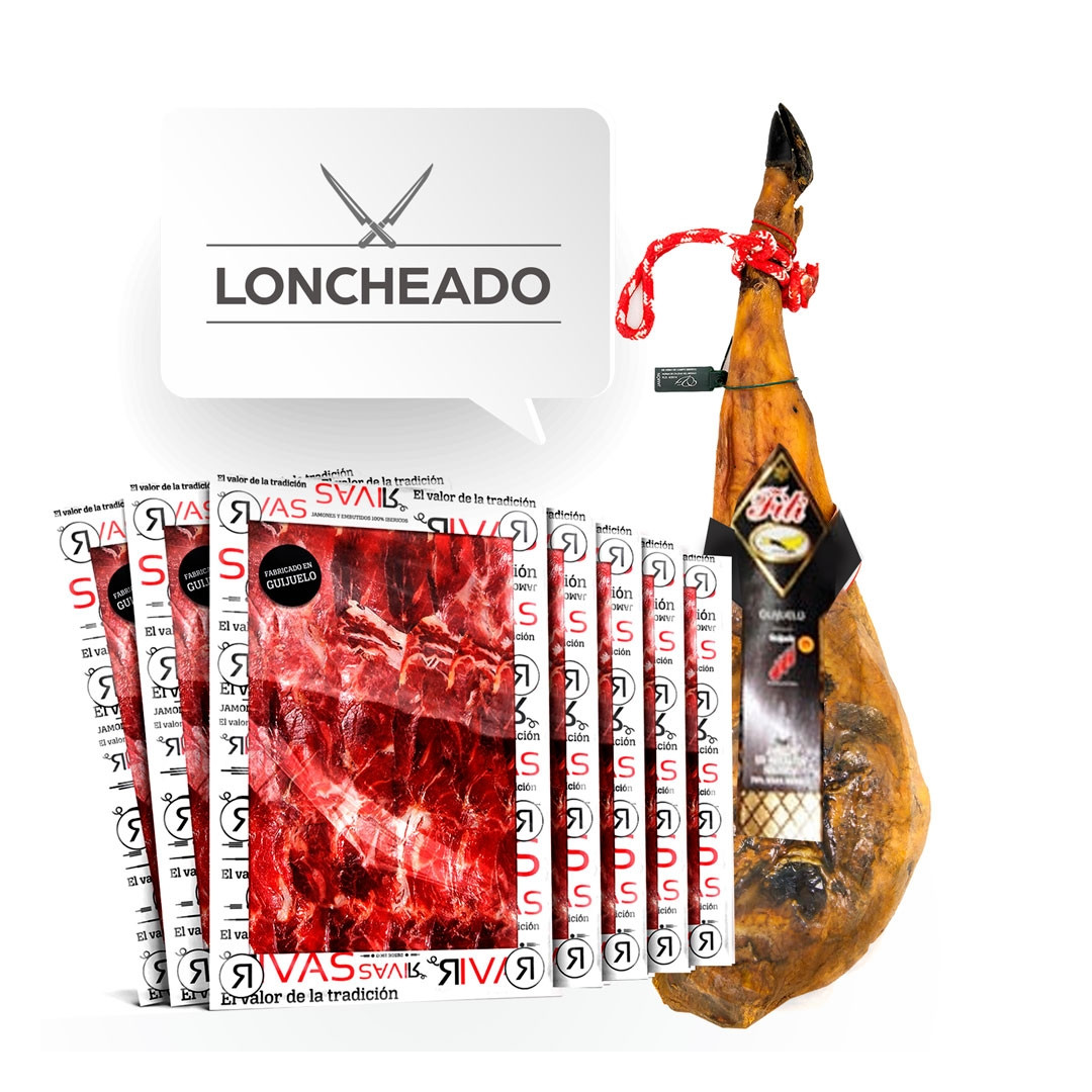 JAMÓN DE BELLOTA 100% IBÉRICO D.O. GUIJUELO - FILI (LONCHEADO)
