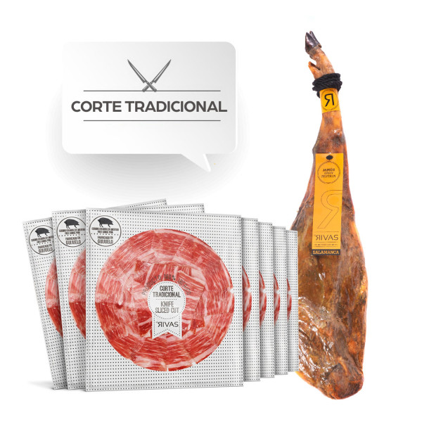 JAMÓN LONCHEADO RIVAS GRAN RESERVA 100% NATURAL 48M - CORTE TRADICIONAL