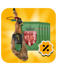 JAMÓN DE CEBO DE CAMPO IBÉRICO 50% RAZA IBÉRICA  (LONCHEADO) SOBERANOS