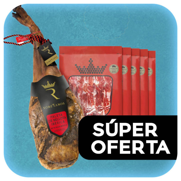 PALETA DE BELLOTA 50% RAZA IBÉRICA SOBERANOS - LONCHEADA
