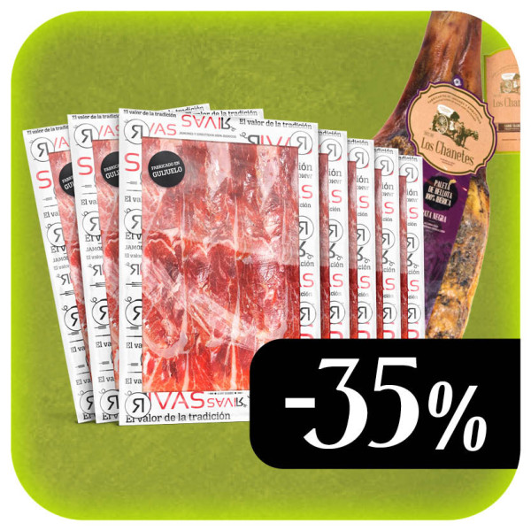 PALETA DE BELLOTA 100% IBÉRICA "PATA NEGRA" LOS CHANETES CAMPAÑA 2019 - (LONCHEADA)