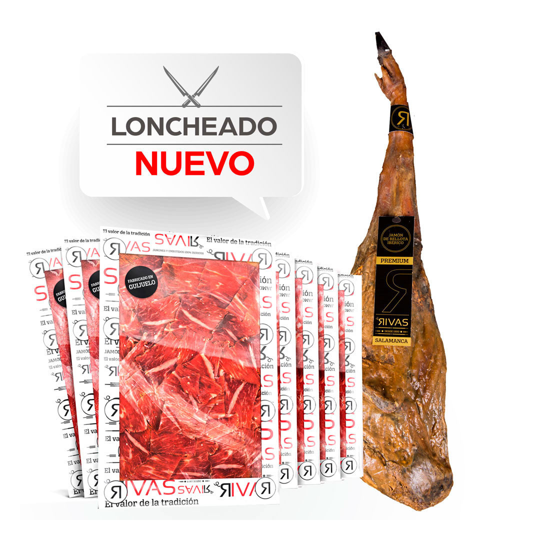 JAMON DE BELLOTA IBERICO 50% RAZA IBÉRICA 100% NATURAL PREMIUM (LONCHEADO)