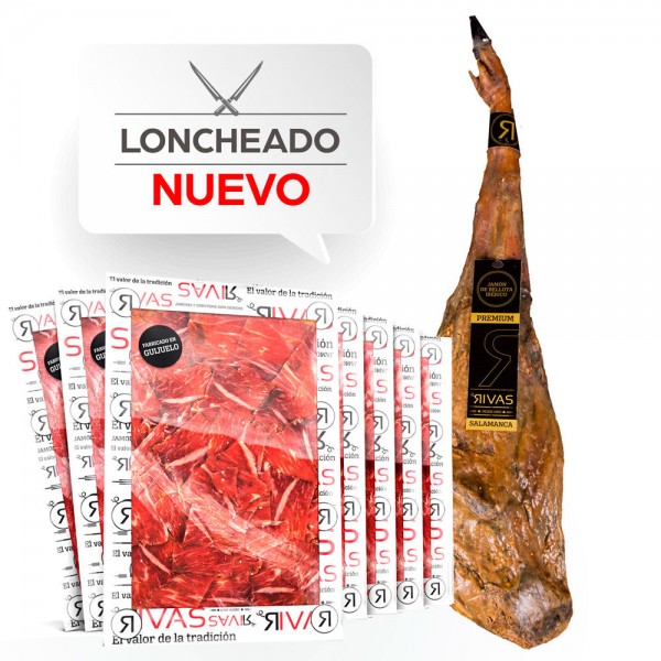 JAMON DE BELLOTA IBERICO 50% RAZA IBÉRICA 100% NATURAL PREMIUM (LONCHEADO)