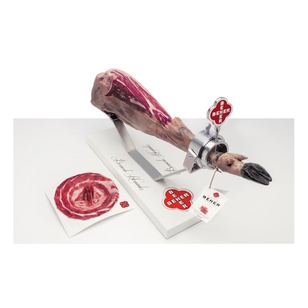 JAMÓN DE BELLOTA 100% IBÉRICO ORO BEHER "PATA NEGRA" 30/40 MESES DE CURACIÓN-1