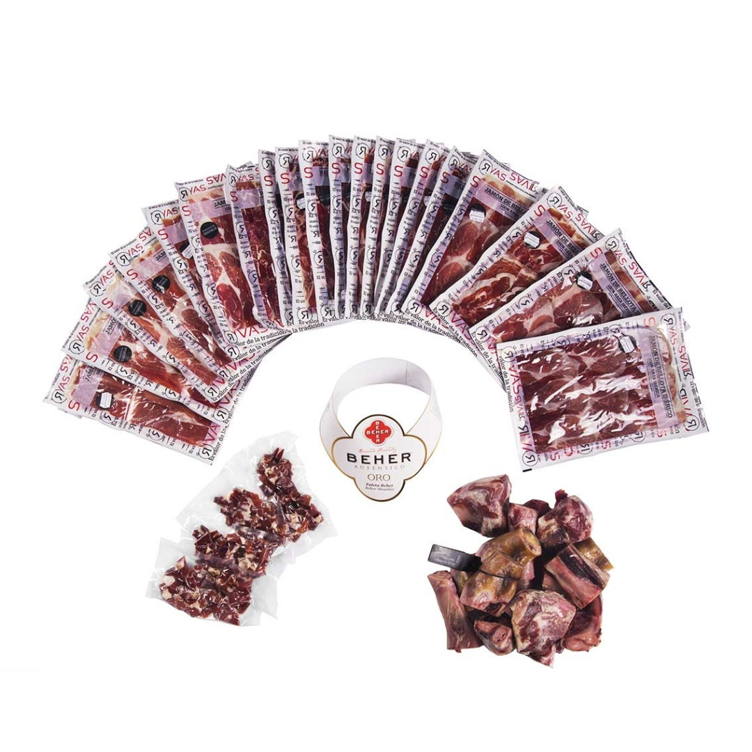 JAMÓN DE BELLOTA 100% IBÉRICO ORO BEHER "PATA NEGRA" 30/40 MESES DE CURACIÓN-2