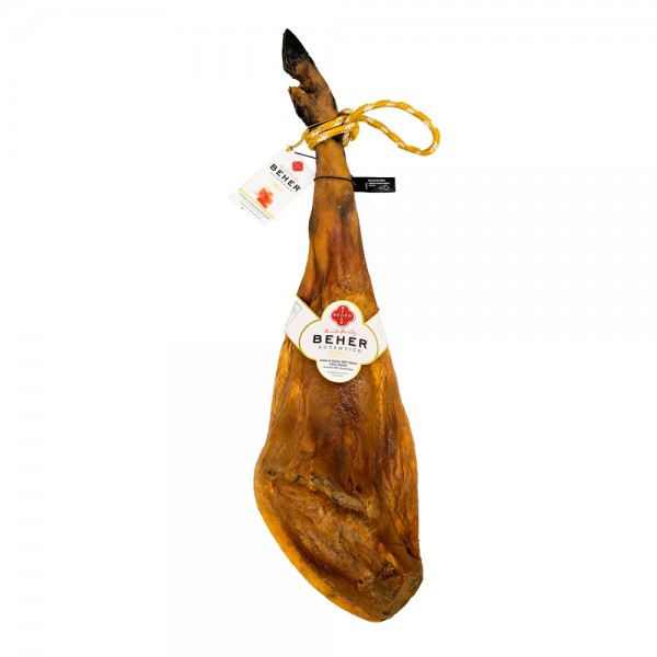 JAMÓN DE BELLOTA 100% IBÉRICO ORO BEHER "PATA NEGRA" 30/40 MESES DE CURACIÓN