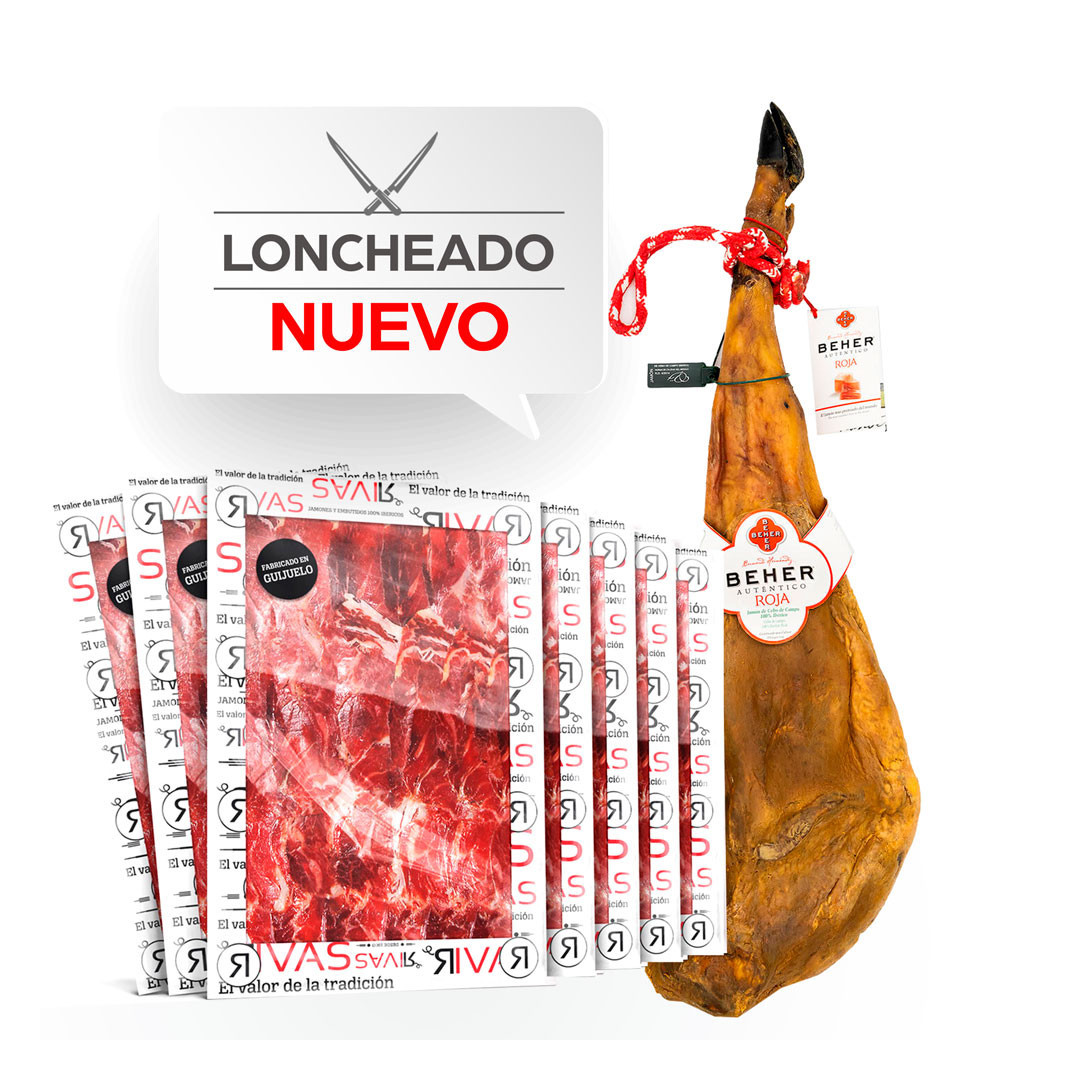 JAMÓN BEHER ETIQUETA ROJA 100% IBÉRICO (LONCHEADO)