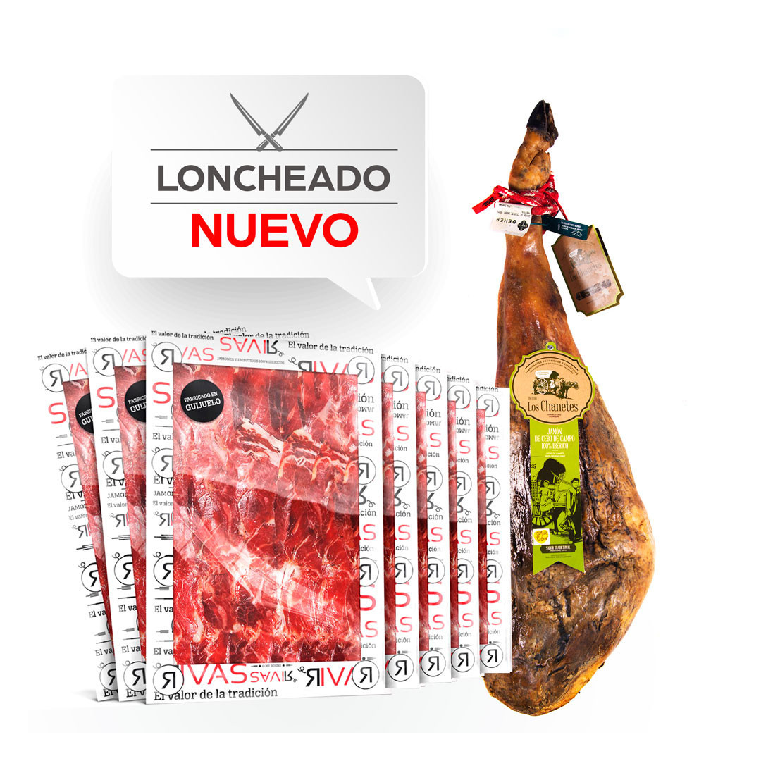 JAMÓN DE CEBO DE CAMPO 100% IBÉRICO +3 AÑOS DE CURACIÓN - (LONCHEADO)