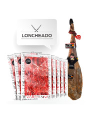 JAMÓN DE CEBO 100% RAZA IBÉRICA  PREMIUM RIVAS LONCHEADO + 3 AÑOS DE CURACIÓN
