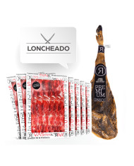 JAMÓN DE CEBO 100% RAZA IBÉRICA  PREMIUM RIVAS LONCHEADO + 3 AÑOS DE CURACIÓN