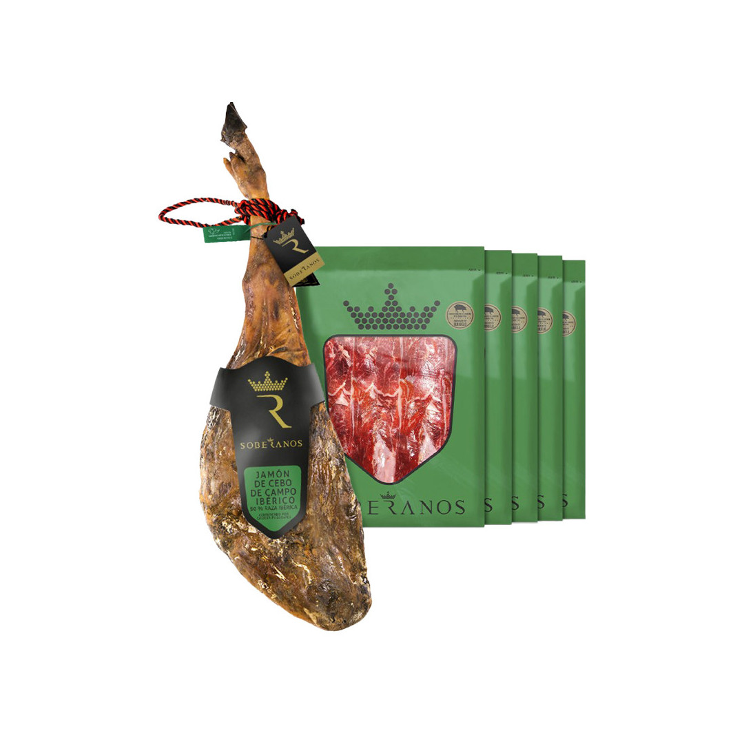 JAMÓN LONCHEADO DE CEBO DE CAMPO IBÉRICO 50% RAZA IBÉRICA SOBERANOS