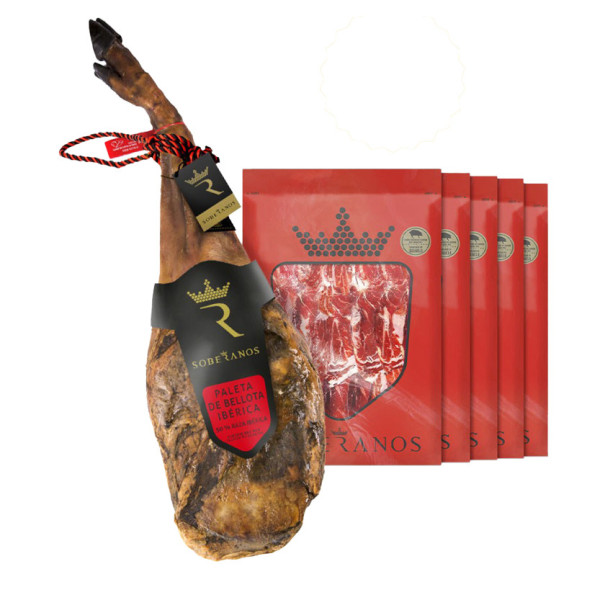 PALETA DE BELLOTA 50% RAZA IBÉRICA SOBERANOS - LONCHEADA