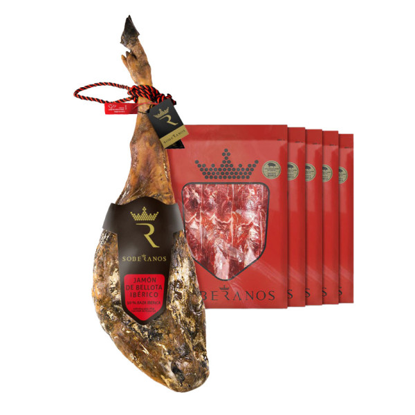 JAMÓN DE BELLOTA IBÉRICO 50% RAZA IBÉRICA SOBERANOS (LONCHEADO)