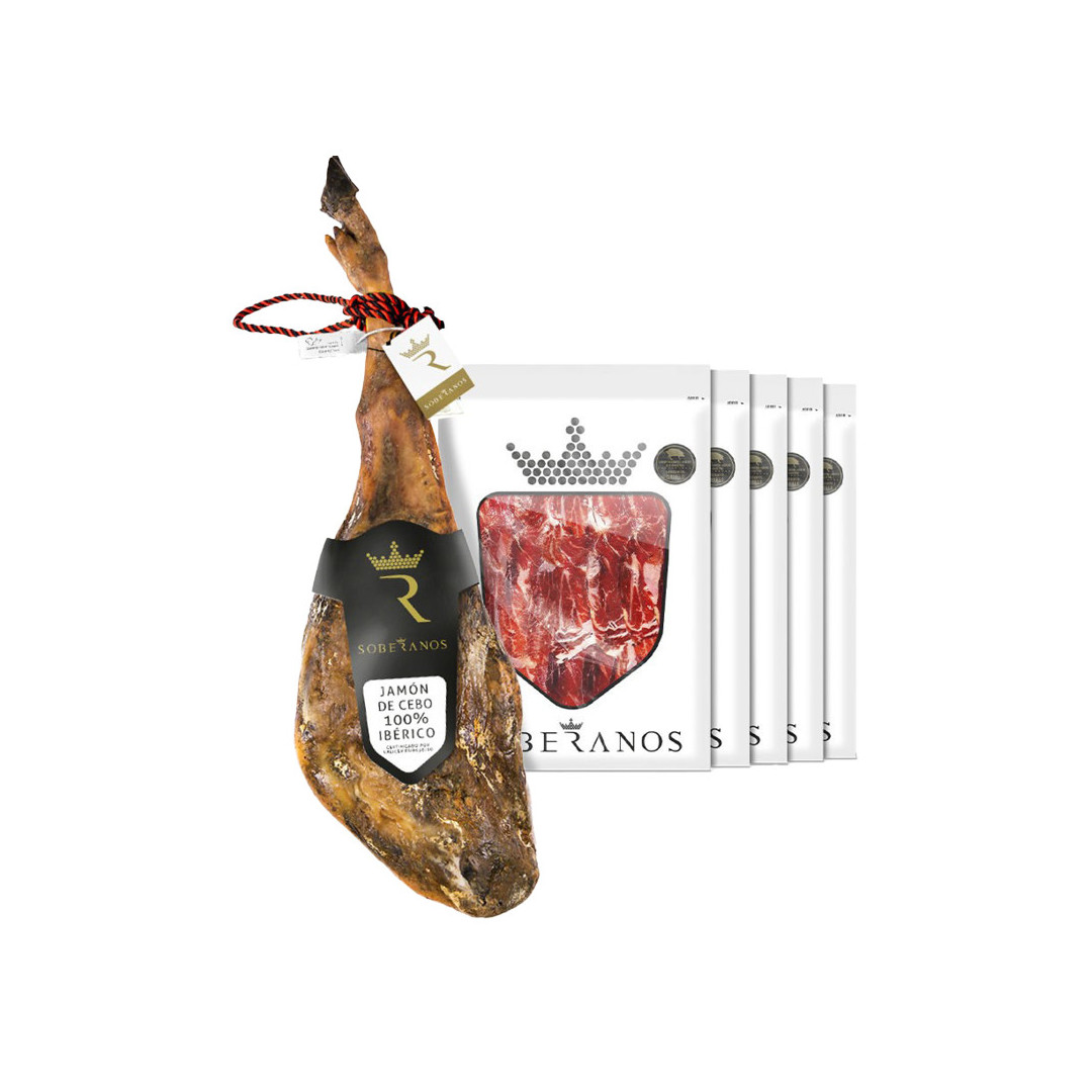 JAMÓN DE CEBO 100% IBÉRICO SOBERANOS (LONCHEADO)