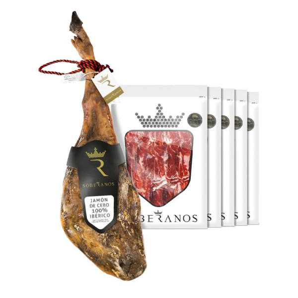 JAMÓN DE CEBO 100% IBÉRICO SOBERANOS (LONCHEADO)