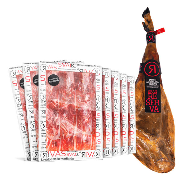 JAMON DE BELLOTA IBERICO 75% RAZA IBÉRICA GRAN RESERVA D.O. SALAMANCA (LONCHEADO)