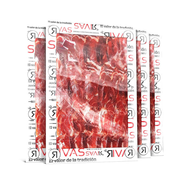 1/2 KG. PALETA RIVAS IBÉRICA 100% NATURAL ETIQUETA NEGRA LIMITADA Y NUMERADA +36M LONCHEADA EN 5 SOBRES