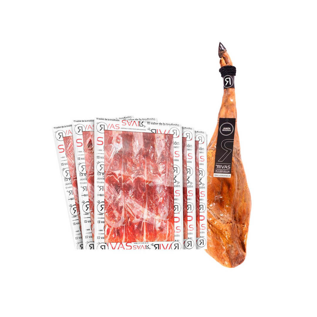 JAMÓN RIVAS ETIQUETA NEGRA 100% NATURAL PREMIUM (LONCHEADO)