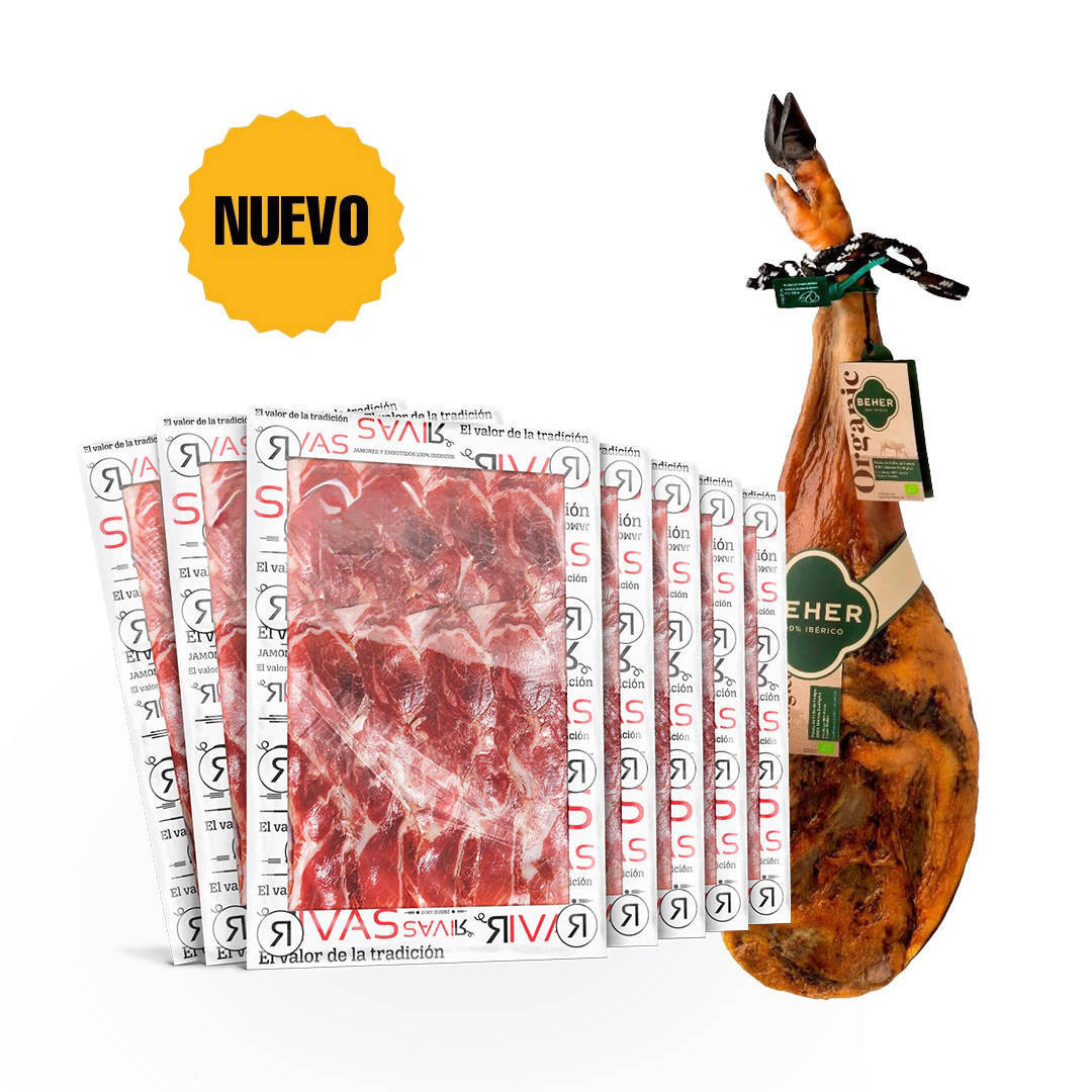 PALETA BEHER ECOLÓGICA DE CEBO DE CAMPO 100% IBÉRICA LONCHEADA