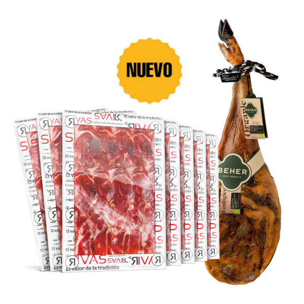 PALETA ECOLÓGICA BEHER BELLOTA 100% IBÉRICA PATA NEGRA LONCHEADA
