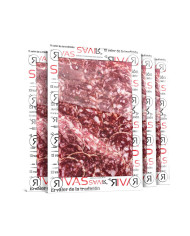 1/2 Kg. SALCHICHÓN BELLOTA IBÉRICO RSV (GUIJUELO) LONCHEADO EN 5 SOBRES