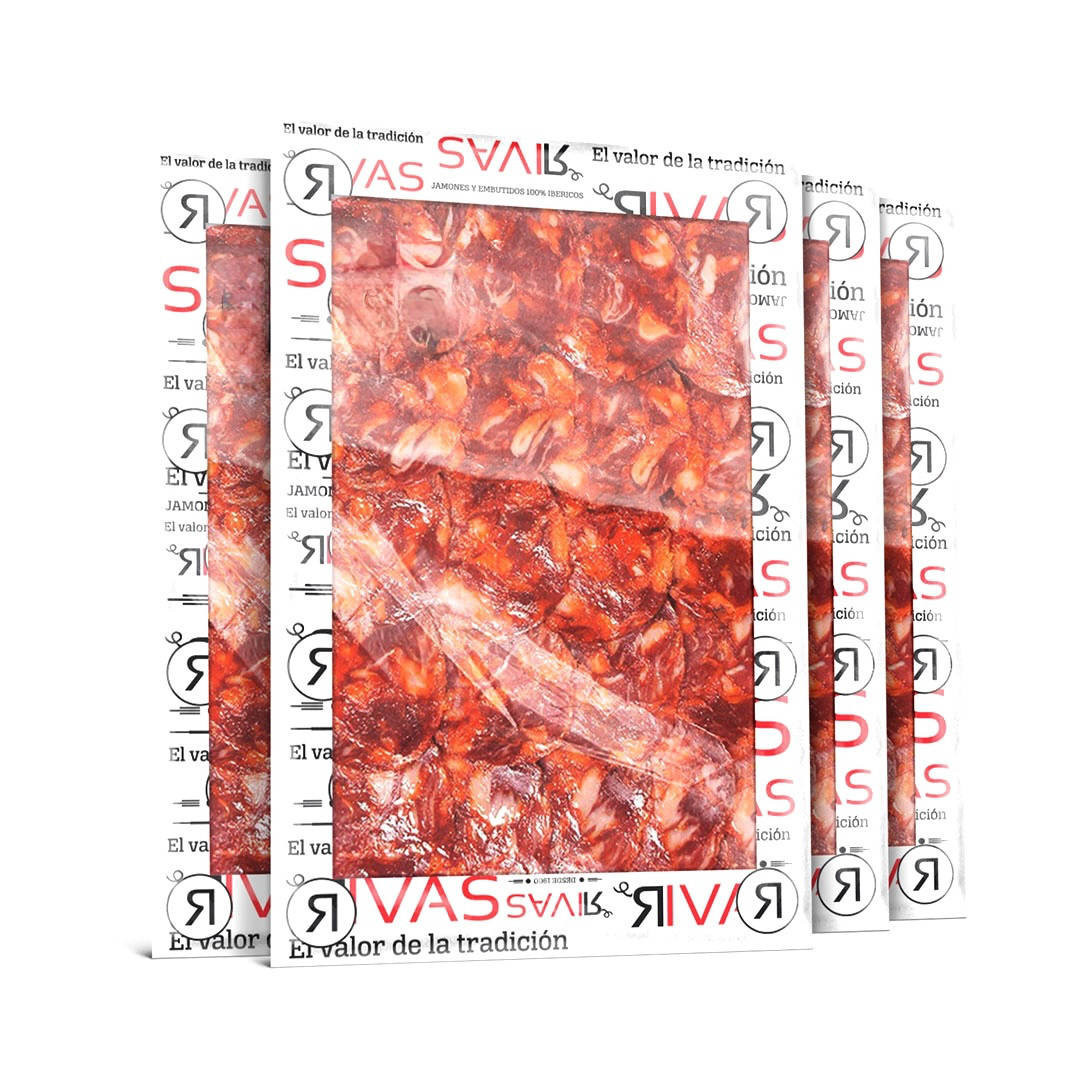 1/2 KG. CHORIZO BELLOTA PUTO 100% NATURAL LONCHEADO EN 5 SOBRES