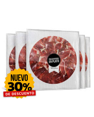 5 UNIDADES DE JAMÓN RIVAS DE BELLOTA 100% IBÉRICO PRESENTADO EN PLATO