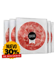 5 UNIDADES DE JAMÓN RIVAS CEBO CAMPO 50% IBÉRICO PRESENTADO EN PLATO