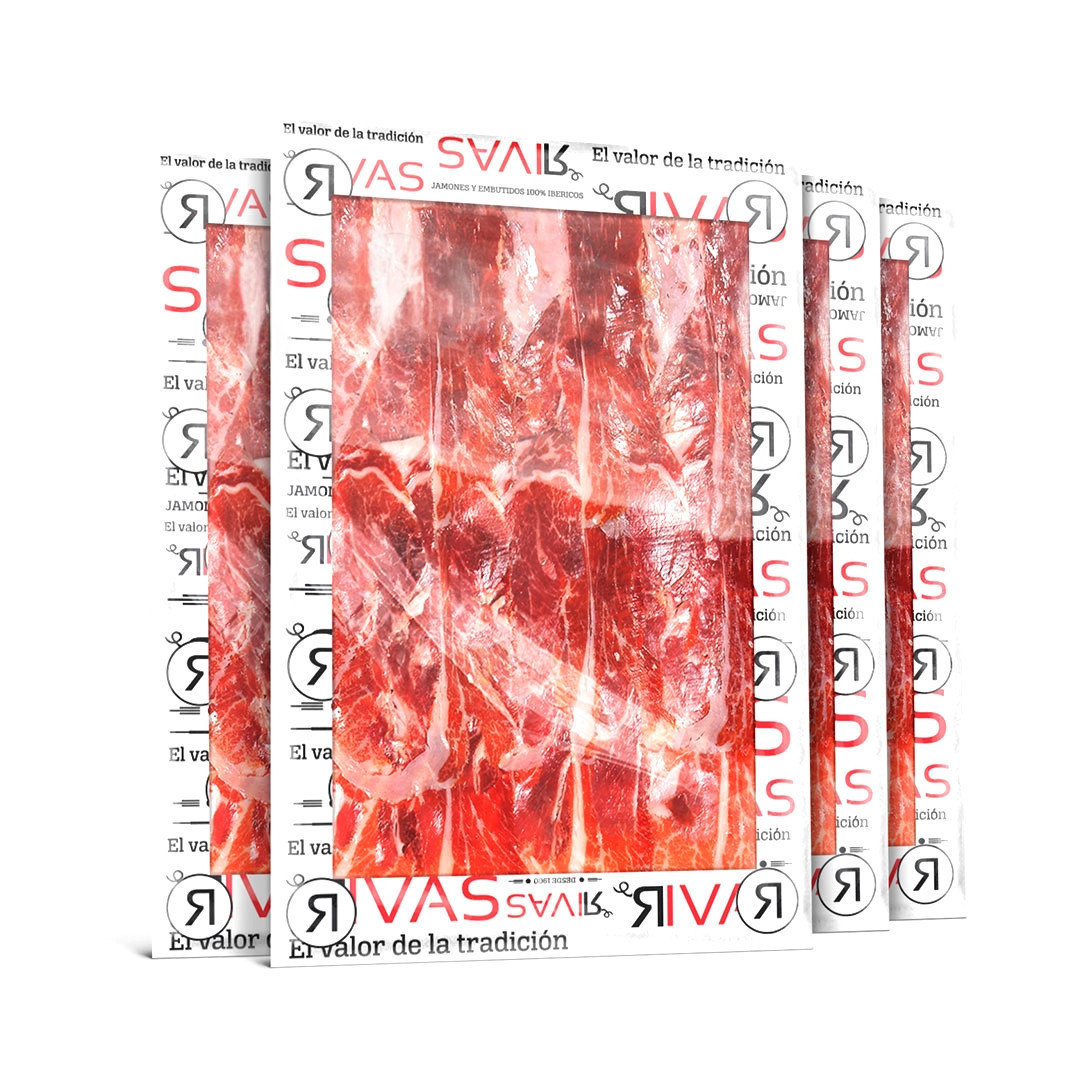 1KG JAMÓN IBÉRICO RSV SALAMANCA LONCHEADO EN PAQUETES DE 100 GRS