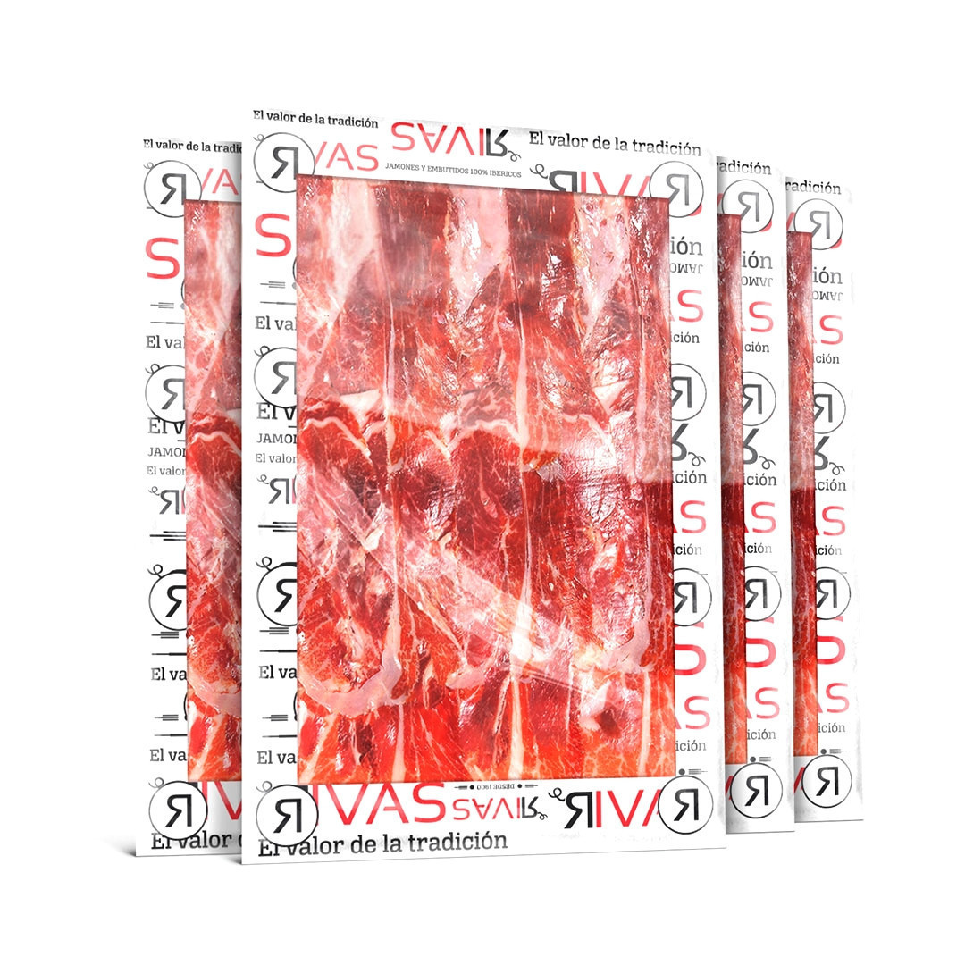 1/2 KG. JAMÓN IBÉRICO SELECCIÓN +24 MESES LONCHEADO EN 5 SOBRES