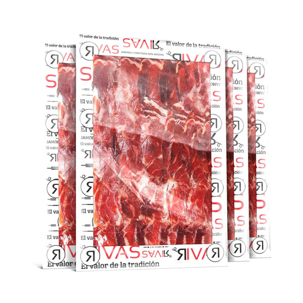 1/2 KG. PALETA BEHER ETIQUETA ORO 100% IBÉRICA LONCHEADA EN SOBRES DE 5