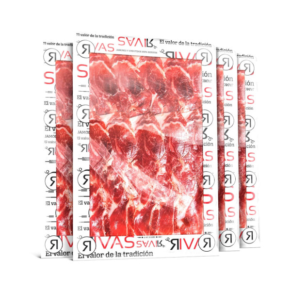 1/2 KG. JAMÓN BELLOTA IBÉRICO 100% NATURAL LONCHEADO EN 5 SOBRES