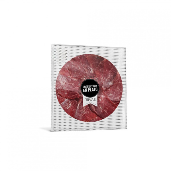 CECINA VACA PREMIUM IGP LONCHEADA PRESENTADA EN PLATO