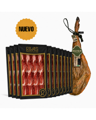 JAMÓN ECOLÓGICO BEHER BELLOTA 100% IBÉRICO PATA NEGRA LONCHEADO