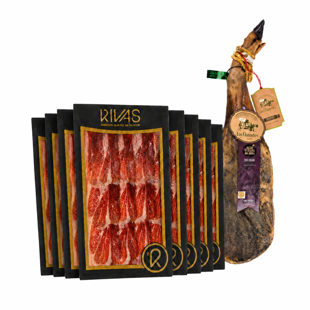JAMÓN DE BELLOTA 100% IBÉRICO "PATA NEGRA" LOS CHANETES CAMPAÑA - (LONCHEADO)