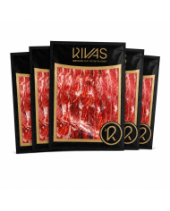 1/2 KG. JAMÓN IBÉRICO PURO 100% BELLOTA 100% NATURAL 'LA BELLOTA' LONCHEADO EN 5 SOBRES